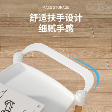 北歐小推車置物架廚房落地多層零食嬰兒臥室衛生間移動浴室收納架