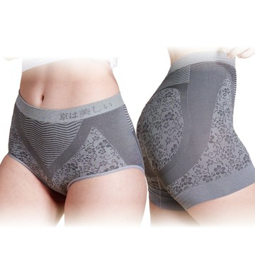 【京美】 健康銀纖維無痕內衣2件+逆時健康提臀褲2件組(三角/平口)