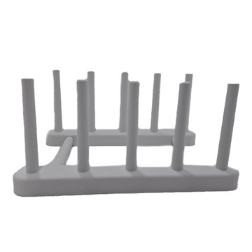 ECHO 摺疊瀝水架 PP塑膠材質  1個  1  灰色