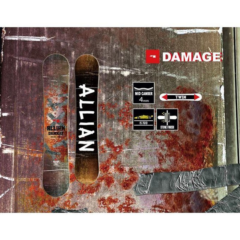 アライアン ALLIAN スノーボード メンズ DAMAGE ダメージ21-22モデル 