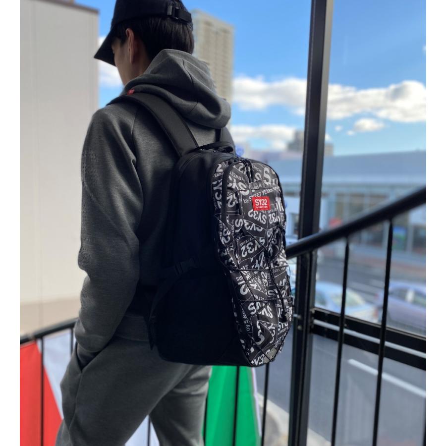 SY32 バックパック BOX LOGO BACKPACK BLACK 黒 11565G プレゼント