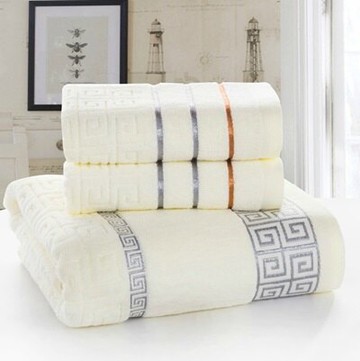 現貨+預購 浴巾 毛巾 三件套-純棉高檔加大長城格衛浴用品3色72t1【獨家進口】【米蘭精品】