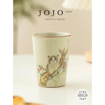 JOJO'S L. PD.mutual.萌貓隨手杯茶杯中式功夫茶主人單杯 | 相互