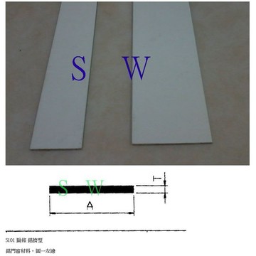 5101 扁條 鋁擠型 38 mm * 1.6 mm  鋁門窗材料 鋁料 紗窗料 鋁材 鋁門窗《昇瑋五金》