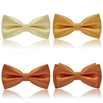 男士領結男伴郎新郎黃色光面領結正裝 結婚婚禮英倫韓版蝴蝶結