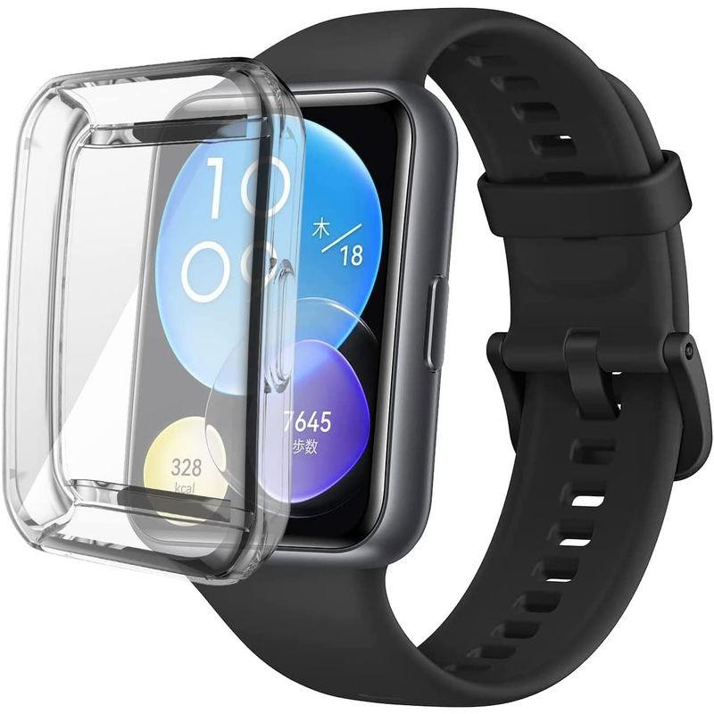 QULLOO for Huawei Watch fit2 ケース 保護カバー 全面保護 TPU メッキ