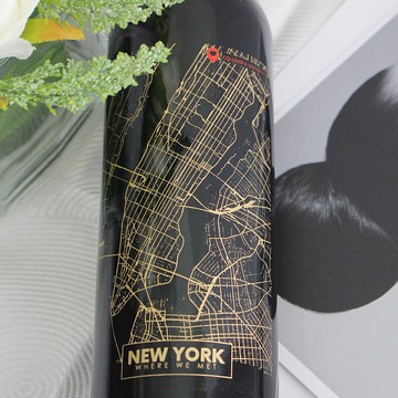 The Moment遇見妳 地圖寫實系列|訂製 邂逅 紅酒—雕刻