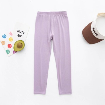 FANMOU - 大彈力！莫代爾九分內搭褲-紫色