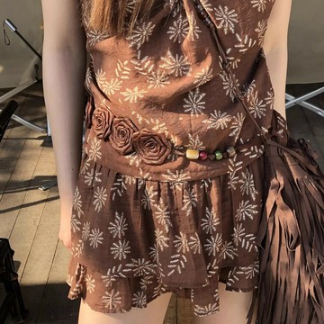 【台灣公司 可打統編】免運 腰鏈女棕色配裙子波西米亞腰帶女款配飾高級感民族風小眾捆綁腰繩 可開發票 全館五折 工廠現貨直銷 新品特價 z9211