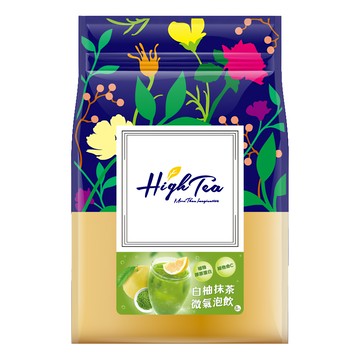 High Tea 伂橙 白柚抹茶微氣泡飲 清新微氣泡 添加植物膠原蛋白與維他命C 台灣製造  8包  25g  1袋