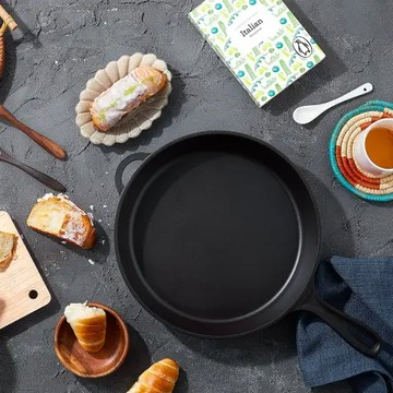 [北站大古鑄鐵]平底煎鍋20cm(無蓋)