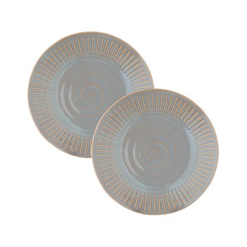 NICOTT Everyday collection 義大利麵盤 23公分 灰色 陶瓷  2個