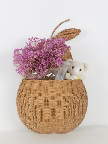 公司貨 免運 快速出貨 編織藍 水果造型收納筐家用廚房浴室掛籃壁掛衣物整理雜物收納盒收納神器