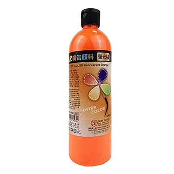 AP廣告顏料/F03/螢光橘/500ml