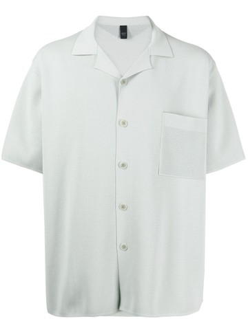 Alpha Tauri - patch-pocket button-up shirt - men - Polyester/Polyamide - XL - Green