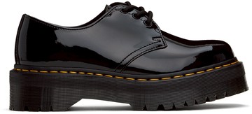 Dr. Martens 黑色 1461 Patent Leather Platform 德比鞋