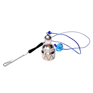 LS DESIGN 天平水深棒 雙耳掛式伸縮水深棒  1個  藍色