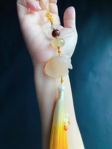 孤品 老瑪瑙 魚 天然翡翠 東菱玉 設計款 禮物 包掛 車掛
