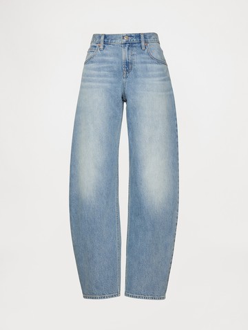 女裝 錐形牛仔褲-淺色水洗