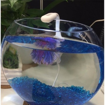 JiueseAqua迷你圓形魚缸吸盤夾燈小型魚缸照明燈超亮水族藻缸燈造景燈usb燈