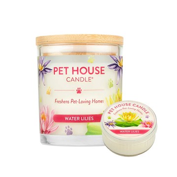 【美國PET HOUSE】室內除臭寵物香氛蠟燭-睡蓮