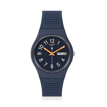 Swatch TRENDY LINES AT NIGHT 經典手錶 SO28I700 (34mm)【官方旗艦店】