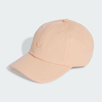 ADIDAS 愛迪達 阿迪達斯 ORIGINALS 三葉草 棒球帽 男 女 休閒帽-粉紅色系-PE DAD CAP-JN7137