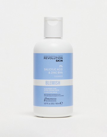 Revolution Skincare 2% Salicylic Acid & Zinc Bha Anti Blemish Cleanser 150ml-No colour