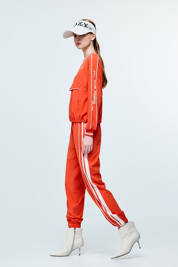 彩虹衣膠原蛋白側邊線條長褲