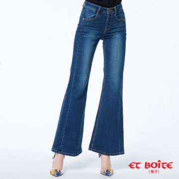 ET BOîTE 箱子 BLUE WAY –高腰喇叭丹寧長褲