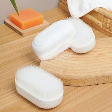 軟毛洗衣刷 簡約白色 清潔刷 小刷子 多功能 不傷衣 家用 清潔板刷 洗鞋刷 廚房小物【BlueCat】【JG0885】