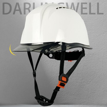 快速出貨/工地安全帽 透氣ABS雙色透明工地安全帽防砸建筑施工工程可調印字國標領導