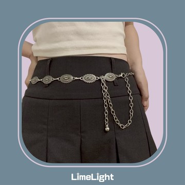 ☆LimeLight☆ 雕花 波西米亞 復古 INS Y2K 民族風 日韓風 金屬 飾品 配飾 腰帶 腰鍊 腰鏈