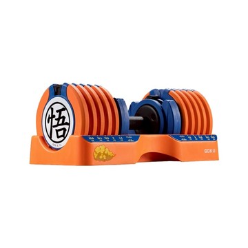 【預購】【輸碼折222】七龍珠Z 25公斤(55磅)15段重量 可調式啞鈴 悟空款 悟空款1支
