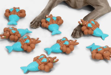 【乳膠發聲】耐咬神器/陪伴寵物玩偶/兔子組合