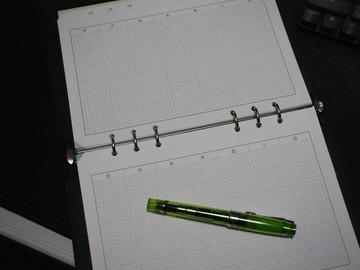 滑動式手帳 橫式月曆 無日期