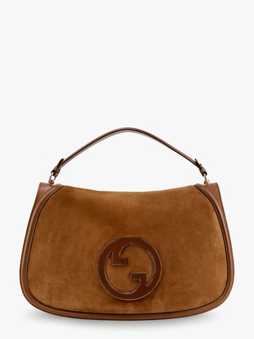 Blondie leather handbag with maxi logo - GUCCI - gender_Woman