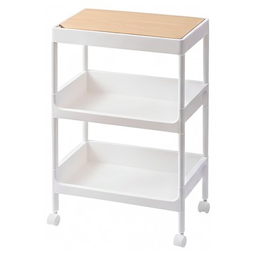 多功能置物架 廚房客廳臥室收納推車  白色  1個