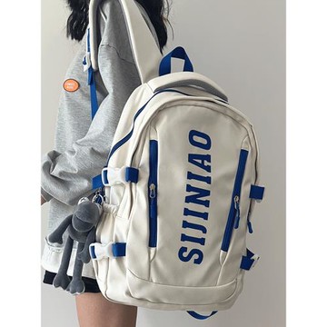 書包女大學生美式校園高中初中生旅行背包男日系工裝大容量雙肩包