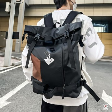 💛限時下殺💛揹包男設計感工裝潮流大容量旅行雙肩包大學生原創小衆休閒書包女