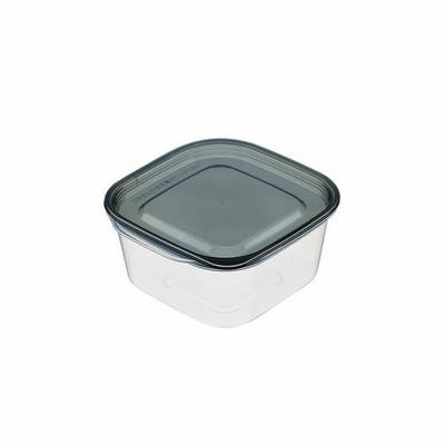 イノマタ化学 楽ちんパックスクエア 630ml(クリアーブラック) inomata #1842-CBK 返品種別A