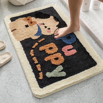 傢用衛生間地墊浴室吸水防滑墊臥室厠所門口腳墊子間地毯衛浴J0OGT01