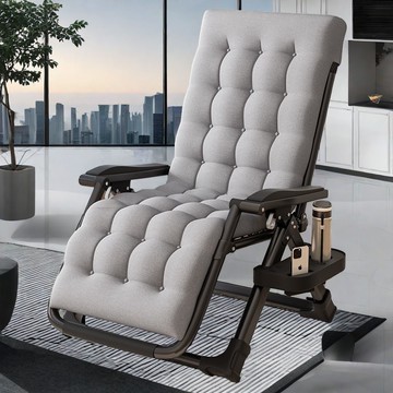 躺椅冬夏兩用折疊午休老人靠背椅子午睡便攜家用陽臺休閑懶人舒適