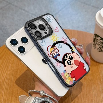 學生小新 鏡頭支架 磁吸蘋果i16 15 14 13 12 11手機殼 防摔保護