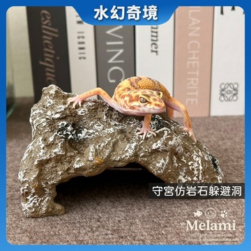 【水幻奇境】仿岩洞爬蟲躲避屋 守宮洞穴 爬蟲躲藏屋 守宮躲避屋 飼養箱造景洞 蛇缸蜥蜴兩棲類適用 隱密遮蔽藏身處