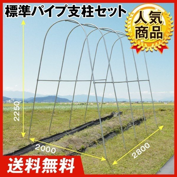 園芸支柱 支柱 新型 パイプ支柱 標準パイプ支柱セット 1組 パイプハウス 雨よけハウス 雨よけ トマト キュウリ 国華園 通販 Lineポイント最大0 5 Get Lineショッピング