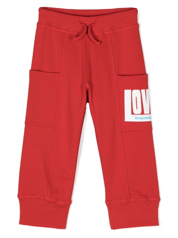 Dsquared2 Kids - logo-print cotton track trousers - kids - Cotton - 6 yrs