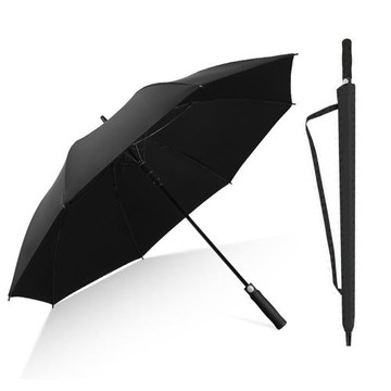 PUSH!戶外休閒用品30寸長柄雨傘雙人半自動大號纖維長柄直杆傘防風雨傘高爾夫傘I109