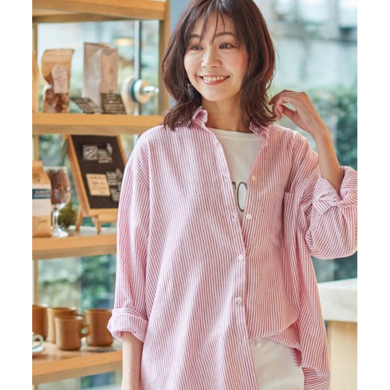 Shoo La Rue シューラルー 洗濯機可 麻混 ドライタッチ フレンチリネン前開きシャツ 通販 Lineポイント最大1 0 Get Lineショッピング