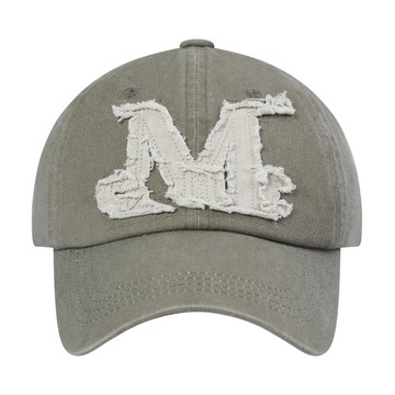 韓國 MUCENT VINTAGE WASHING APPLIQUE BALL CAP 韓製 復古水洗刺繡棒球帽 復古卡其 VINTAGE KHAKI